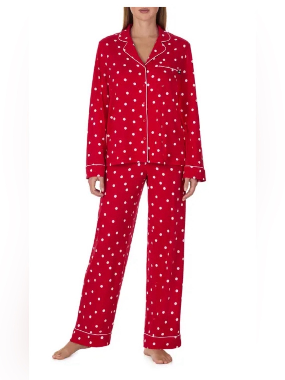 Kate Spade 2 piece red Polka Dot Jacket with Pink Dots women’s XL